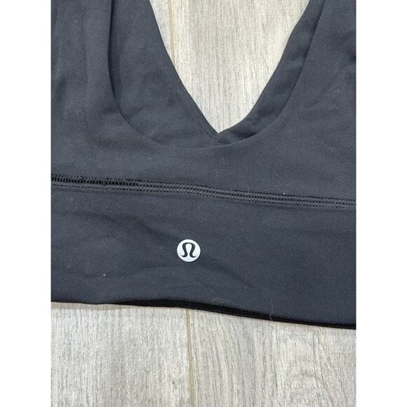 Lululemon Womens Sports Bra Align V-Neck Light Support A/B Cup Yoga Black Size 6 - Picture 5 of 8